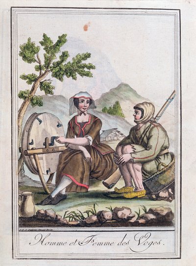 Ein Mann und eine Frau aus den Vogesen, aus der 
